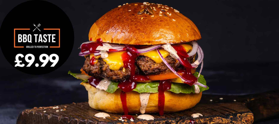 Example burger image scaled for 4320x1920 screens